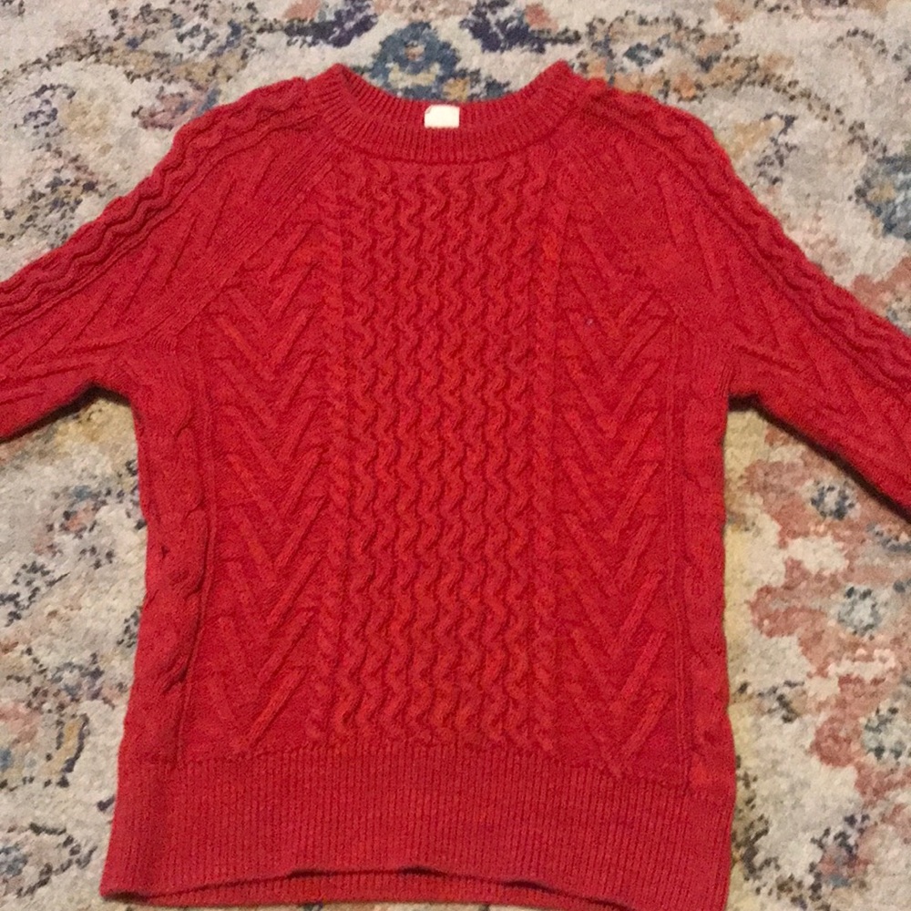 Red sweater